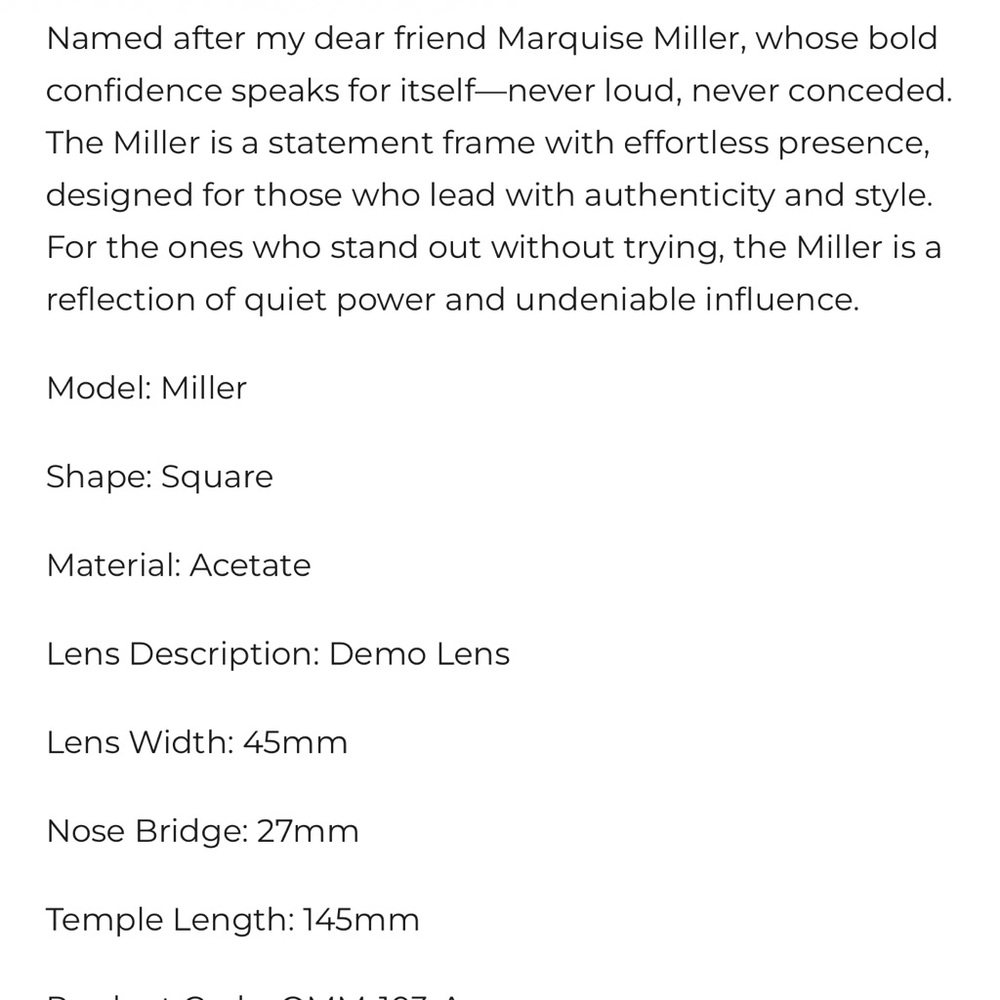 Miller in Gloss Black- Optical Lense| Readers +2 - Picture 5 of 5